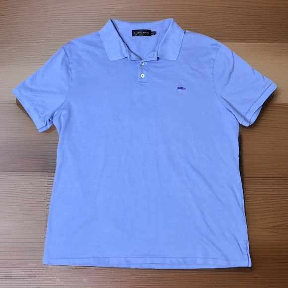 Ralph Lauren Black Label Polo Shirt Men's XL Blue Short Sleeve RL Logo Cotton - Picture 1 of 5